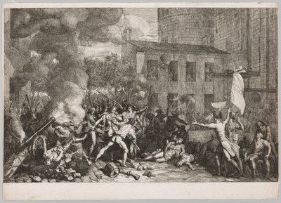 A Tomada da Bastilha, 14 de julho de 1789, 1790. de Charles Thevenin