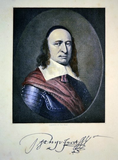 Peter Stuyvesant (gravura colorida) de Charles Thomas Burt
