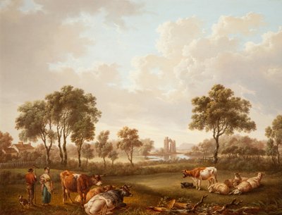 Paisagem com figuras, 1812 de Charles Towne