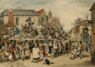 Uma feira em Woodstock, 1838 de Charles Turner