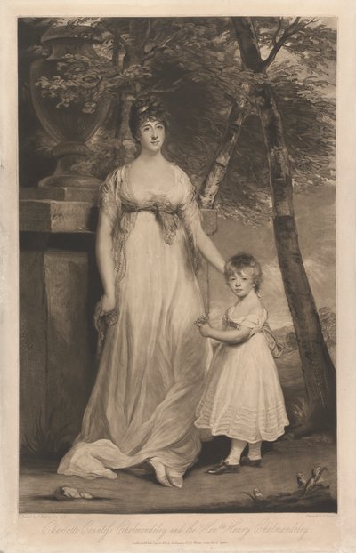 Charlotte Condessa Cholmondeley e seu Filho o Honorável Henry Cholmondeley de Charles Turner