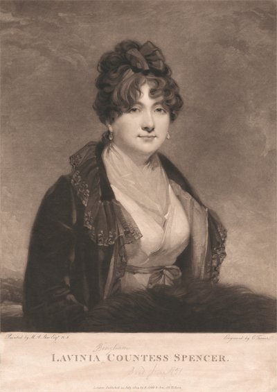 Lavinia Bingham, Condessa de Spencer de Charles Turner