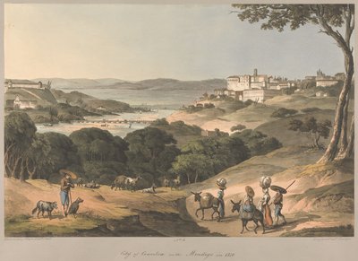 N.º 3  A cidade de Coimbra, junto ao Mondego, em 1810 de Charles Turner