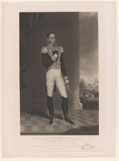 Retrato de Simón Bolívar de Charles Turner