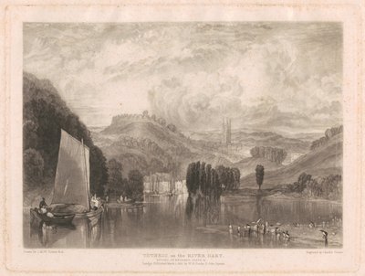 Totnes, junto ao rio Dart de Charles Turner