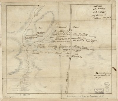 Batalha de Camden, Augt. 16 de Charles Vallancey