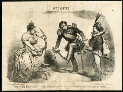 Ilustração de Charles Vernier (? -1887) em Le Charivari de Charles Vernier