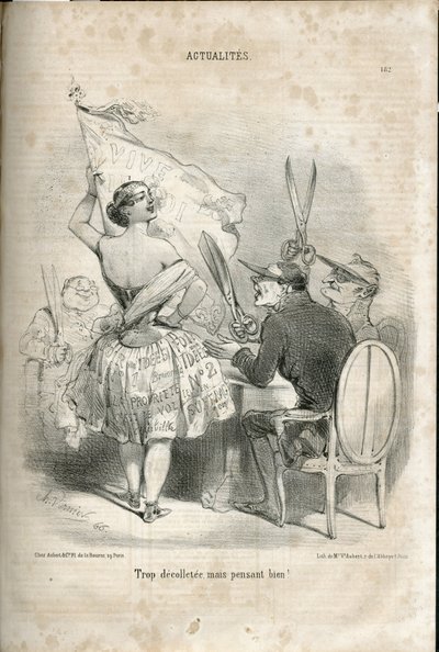 Ilustração de Charles Vernier (? -1887) em Le Charivari de Charles Vernier