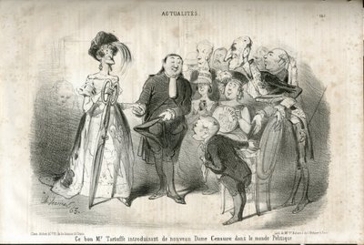 Ilustração de Charles Vernier (? -1887) em Le Charivari de Charles Vernier