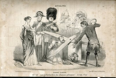 Ilustração de Charles Vernier (? -1887) em Le Charivari de Charles Vernier