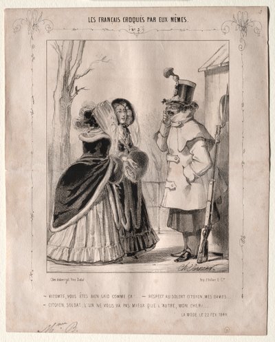 Os franceses esboçaram sozinhos: Visconde, você é tão feio! de Charles Vernier