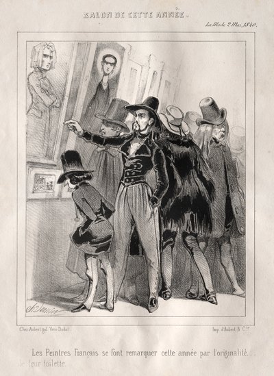 Os pintores franceses destacam-se este ano pela originalidade de seu banheiro, 1840. de Charles Vernier