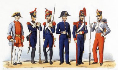 Uniformes do exército francês: Artesãos militares de Charles Vernier
