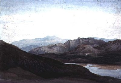 No rio Mawddach, Merionethshire, Cader Idris na distância de Charles Vincent Barber