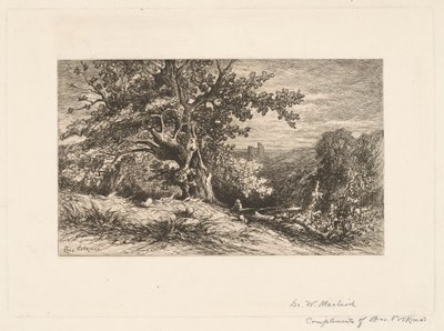 Paisagem com árvore caída de Charles Volkmar