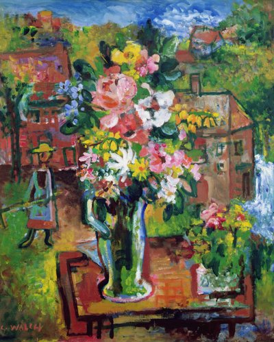 O Jardim Pequeno (óleo sobre tela) de Charles Walch