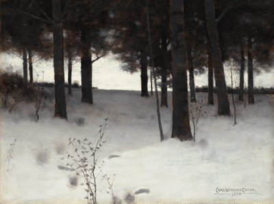Bosques no inverno, 1886. de Charles Warren Eaton