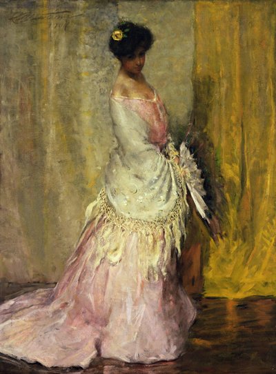 Rapariga com lenço amarelo de Charles Webster Hawthorne