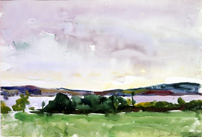 Lago New Hampshire - Raymond, 1927. de Charles Webster Hawthorne