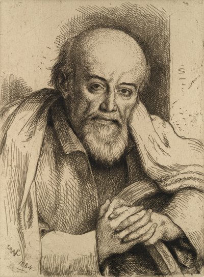 Retrato de Samuel Palmer, 1884. de Charles West Cope