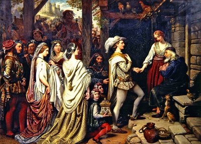 O Casamento de Giselda (óleo sobre tela) de Charles West Cope