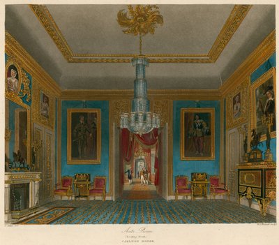 Ante Room, Carlton House, Londres, olhando para o norte de Charles Wild