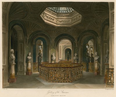 Galeria da Escadaria, Carlton House, Londres de Charles Wild