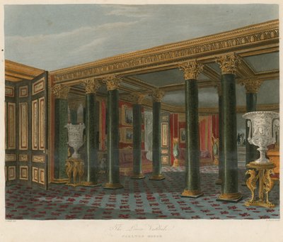 O vestíbulo inferior, Carlton House, Londres de Charles Wild