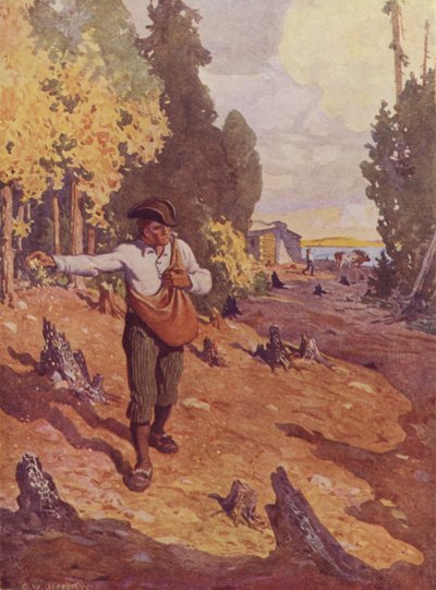 O Pioneiro (lito a cores) de Charles William (after) Jefferys