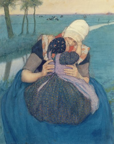 Mãe e Filho, 1900 de Charles William Bartlett