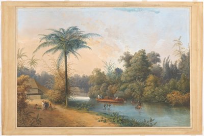 Queda de água em Tjieroek Betong Java de Charles William Meredith van de Velde