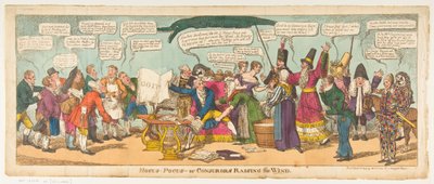 Hocus Pocus - ou Conjurors Raising the Wind, 1º de outubro de 1814. de Charles Williams