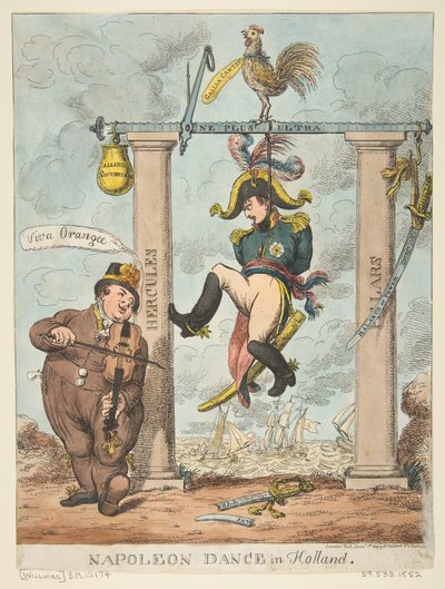 Dança de Napoleão na Holanda, 1º de janeiro de 1814 de Charles Williams