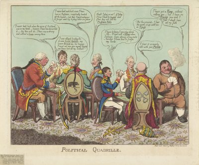 Quadrilátero político, 1806 Quadrilha Política (título no objeto) de Charles Williams