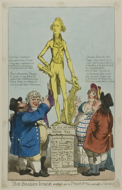 A imagem de bronze erguida sobre um pedestal feito por ele mesmo de Charles Williams