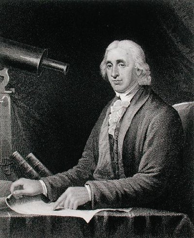 Retrato de David Rittenhouse (1732-96), gravada por James Barton Longacre (1794-1869) (gravura) de Charles Willson (after) Peale