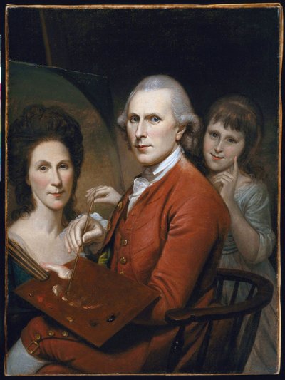 Auto-retrato com Angélica e Retrato de Rachel de Charles Willson Peale