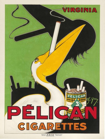 Cigarros Pelican, c. 1930. de Charles Yray