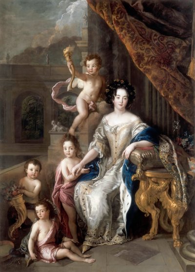 Marquise de Montespan 1640-1707 e seus filhos de Charles de la Fosse