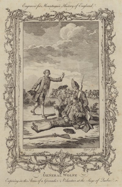 A morte do General Wolfe no Cerco do Québec de Charles the Elder Grignion