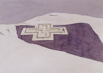 Giorgis III, Lalibela, Etiópia, 1996 (wc no papel) de Charlie Millar