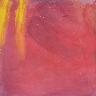 Purple Moon, 1997 (óleo e esmalte na placa gesso) de Charlotte Johnstone
