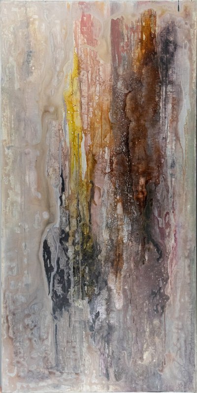 Gotas abstratas com tons terrosos de Charlotte Olsson