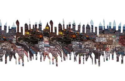 City Phantoms, 2011 (colagem) de Charlotte Orr