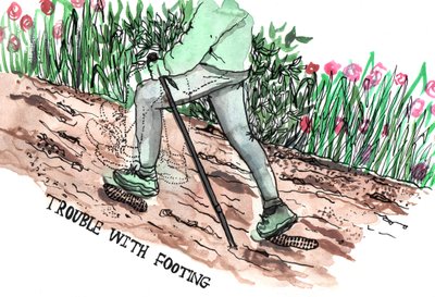 Ilustrações Parkinsons, 2019 (tinta e aquarela) de Charlotte Orr