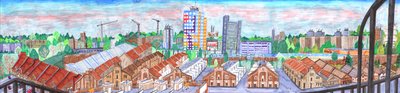Storkower Strasse, 2017 (canetas de Charlotte Orr