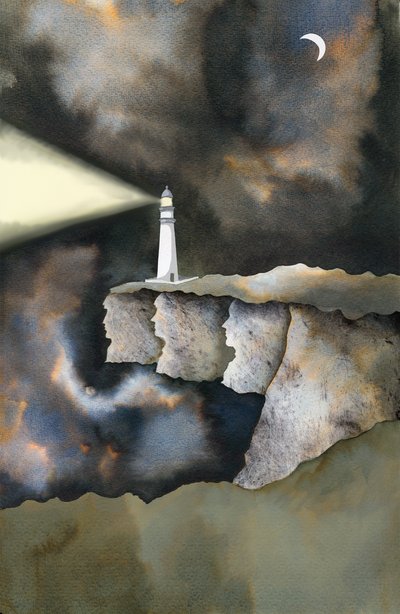 O Farol, 2013 (tinta e digital) de Charlotte Orr