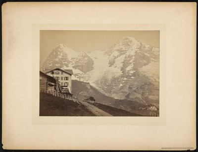 Mönch e Eiger, vista de Wengernalp de Charnaux Frères and Cie.
