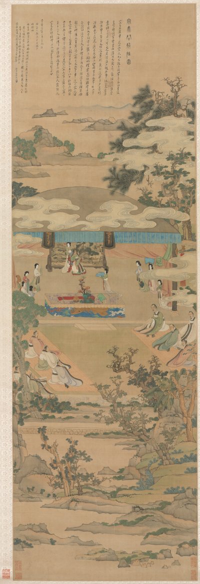 Lady Xuanwen Dando Instrução sobre os Ritos de Zhou, 1638. de Chen Hongshou