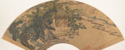Paisagem, meados do século XVII. de Chen Hongshou